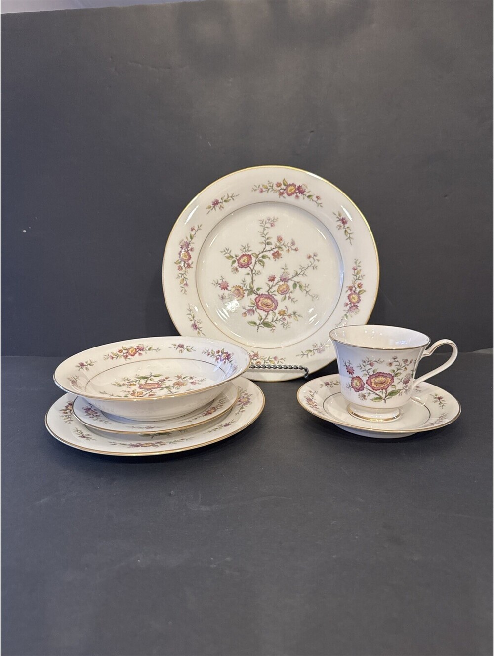Vintage Noritake China Asian Song 6 Piece Place Setting (7 Sets Available)